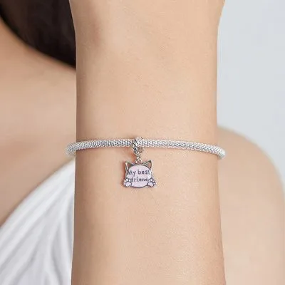 Hạt Charm Bạc Nữ đính đá CZ Hình Thú Cưng My Friend LILI 085162 17