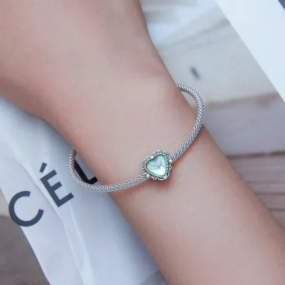 Hạt Charm Bạc Nữ đính đá CZ Hình Trái Tim Ezra LILI 085735 3