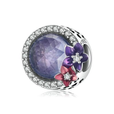 Hạt Charm Bạc Nữ đính đá CZ Tròn Florence LILI 085679 17