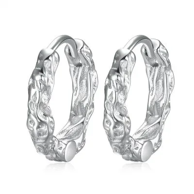 Khuyên Tai Bạc Nam Hình Cành Thường Xuân Valentin LILI 079690 3