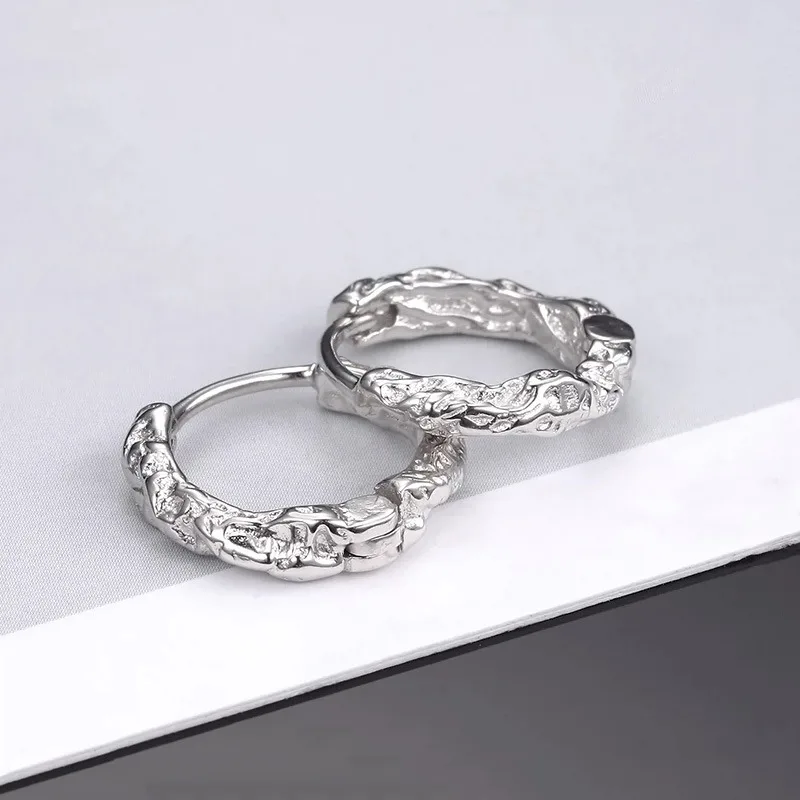 Khuyên Tai Bạc Nam Hình Cành Thường Xuân Valentin LILI 079690 4