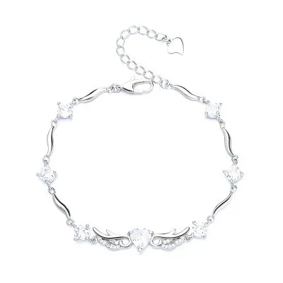 Lắc Tay Bạc Nữ đính đá CZ đôi Cánh Thiên Thần LILI 656951 23