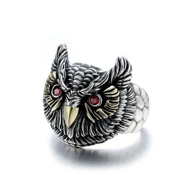 Nhẫn Bạc Nam đính đá Cubic Zirconia Hình Con Cú Saul LILI 078835 5