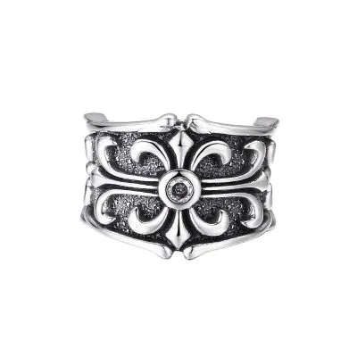 Nhẫn Bạc Nam đính đá Cubic Zirconia Hình Mỏ Neo Mauricio LILI 079382 5