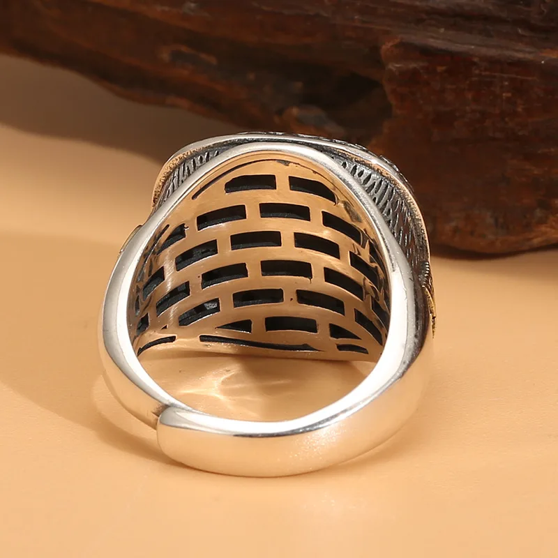 Nhẫn Bạc Nam đính đá Cubic Zirconia Hình Thiên Nhãn Jalen LILI 078946 1