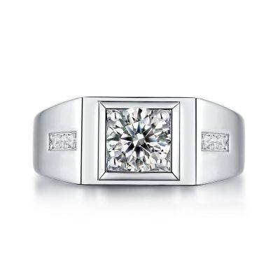 Nhẫn Bạc Nam đính Kim Cương Moissanite Remi LILI 079624 3