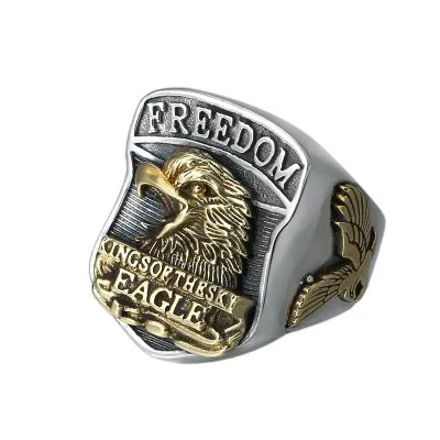 Nhẫn Bạc Nam Hình đại Bàng Freedom Eagle LILI 079429 4
