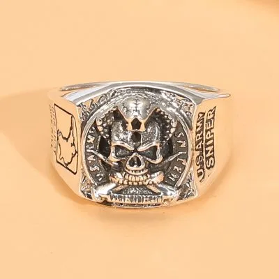 Nhẫn Bạc Nam Hình đầu Lâu Aayan LILI 078978 1