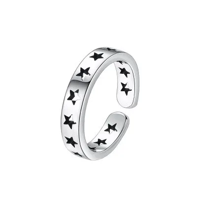 Nhẫn Bạc Nam Hình Ngôi Sao 5 Cánh Azariah LILI 079371 4