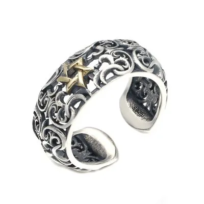 Nhẫn Bạc Nam Hình Ngôi Sao 6 Cánh Jamison LILI 079101 5