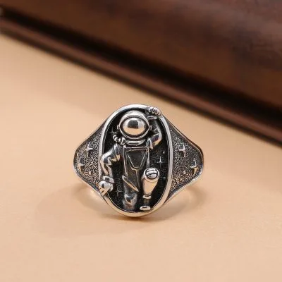 Nhẫn Bạc Nam Hình Phi Hành Gia Porter LILI 078808 2