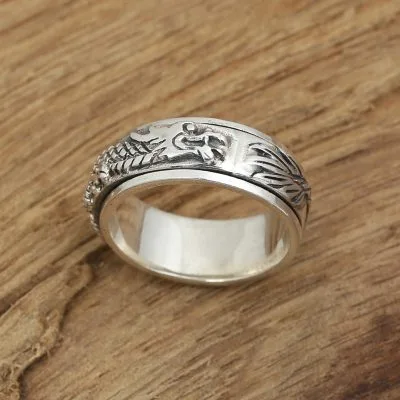 Nhẫn Bạc Nam Hình Rồng Dragon LILI 079166 1