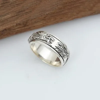 Nhẫn Bạc Nam Hình Rồng Dragon LILI 079166 4