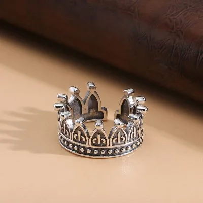 Nhẫn Bạc Nam Hình Vương Miện Matthias LILI 078779 1
