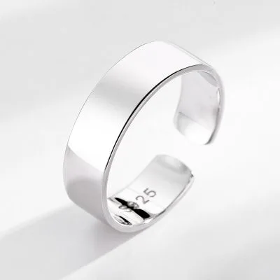 Nhẫn Bạc Nam Tròn Trơn Kannon LILI 079499 1