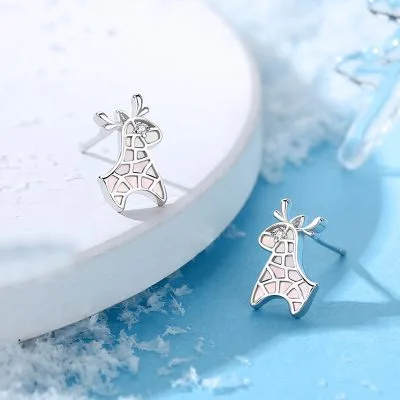 Bông Tai Bạc Nữ đính đá CZ Hươu Tuyết Zendaya LILI 090986 5