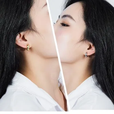Bông Tai Bạc Nữ Nam Tròn Bóng Paislee LILI 090642 6