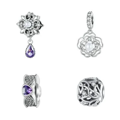 Hạt Charm Bạc Nữ đính đá CZ Alayna LILI 087261 12