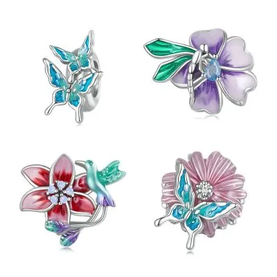 Hạt Charm Bạc Nữ đính đá CZ Daniela LILI 087087 1