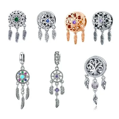 Hạt Charm Bạc Nữ đính đá CZ Dream Catcher LILI 087926 11