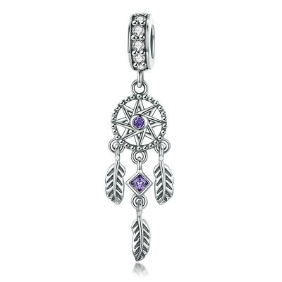 Hạt Charm Bạc Nữ đính đá CZ Dream Catcher LILI 087926 7