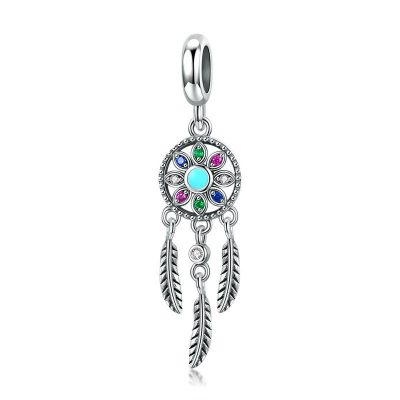 Hạt Charm Bạc Nữ đính đá CZ Dream Catcher LILI 087926 8