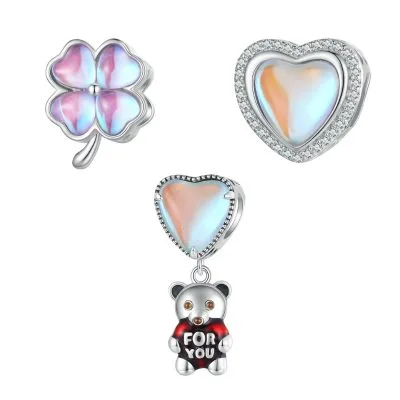 Hạt Charm Bạc Nữ đính đá CZ Evangeline LILI 087286 10