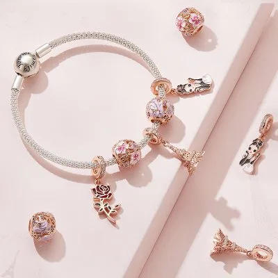 Hạt Charm Bạc Nữ đính đá CZ Mariana LILI 087019 1
