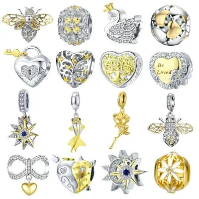 Hạt Charm Bạc Nữ đính đá CZ Michelle LILI 088118 1