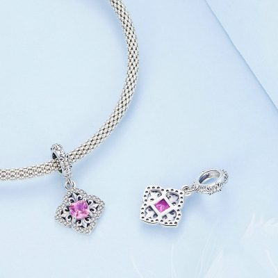 Hạt Charm Bạc Nữ đính đá CZ Milani LILI 089354 2