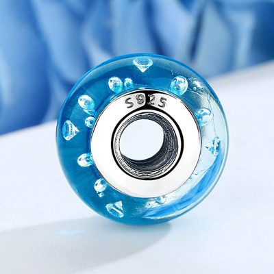 Hạt Charm Bạc Nữ đính đá CZ Bong Bóng Tròn Adelina LILI 088428 3