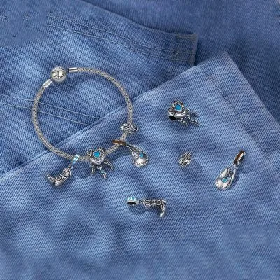 Hạt Charm Bạc Nữ đính đá CZ Cao Bồi Esme LILI 087485 3
