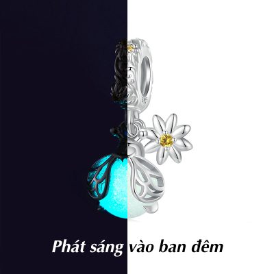 Hạt Charm Bạc Nữ đính đá CZ Côn Trùng Dễ Thương Novah LILI 086505 3