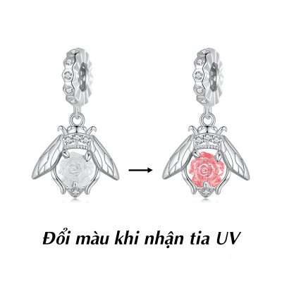 Hạt Charm Bạc Nữ đính đá CZ Côn Trùng Dễ Thương Novah LILI 086505 7