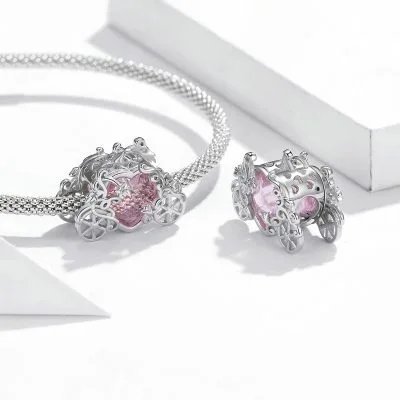 Hạt Charm Bạc Nữ đính đá CZ Công Chúa Elianna LILI 087741 2
