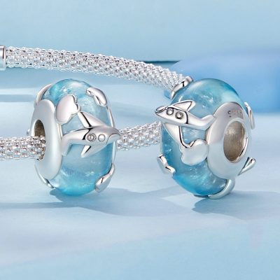 Hạt Charm Bạc Nữ đính đá CZ Giấc Mơ Du Lịch Adaline LILI 087041 5