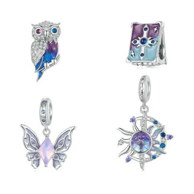 Hạt Charm Bạc Nữ đính đá CZ Giấc Mơ Phép Thuật Siena LILI 086693 1