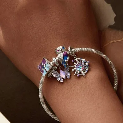 Hạt Charm Bạc Nữ đính đá CZ Giấc Mơ Phép Thuật Siena LILI 086693 2