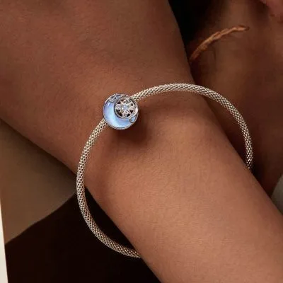 Hạt Charm Bạc Nữ đính đá CZ Hình ánh Sao Alani LILI 089138 3