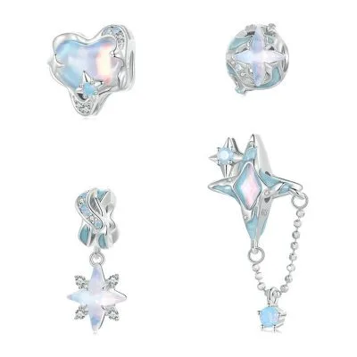 Hạt Charm Bạc Nữ đính đá CZ Hình ánh Sao Octavia LILI 087068 1