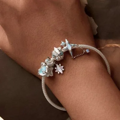 Hạt Charm Bạc Nữ đính đá CZ Hình ánh Sao Octavia LILI 087068 2