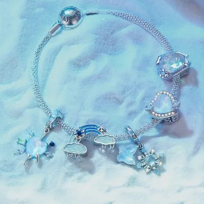 Hạt Charm Bạc Nữ đính đá CZ Hình Bông Tuyết Violeta LILI 086861 1
