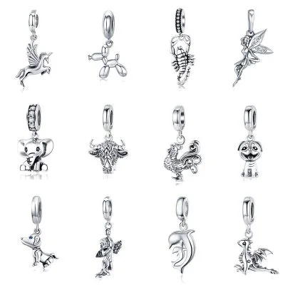 Hạt Charm Bạc Nữ đính đá CZ Hình Các Loài động Vật Selah LILI 087951 1