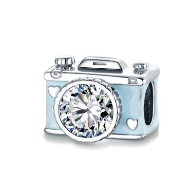 Hạt Charm Bạc Nữ đính đá CZ Hình Chiếc Máy ảnh Malia LILI 089518 5