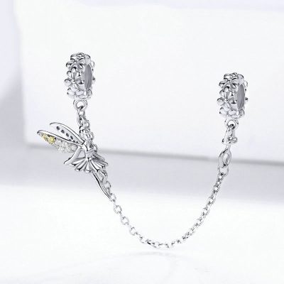 Hạt Charm Bạc Nữ đính đá CZ Hình Cô Tiên Lainey LILI 089145 4