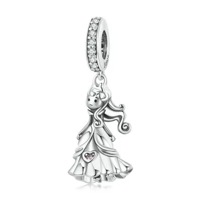 Hạt Charm Bạc Nữ đính đá CZ Hình Công Chúa Nhỏ Lia LILI 089418 1