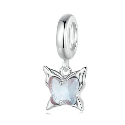 Hạt Charm Bạc Nữ đính đá CZ Hình Hồ điệp Alyssa LILI 089610 1