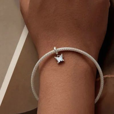 Hạt Charm Bạc Nữ đính đá CZ Hình Hồ điệp Alyssa LILI 089610 3