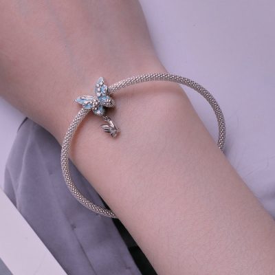 Hạt Charm Bạc Nữ đính đá CZ Hình Hồ điệp Serenity LILI 088658 6