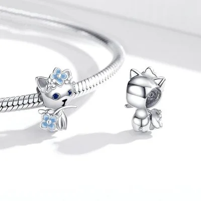 Hạt Charm Bạc Nữ đính đá CZ Hình Hoa Cẩm Tú Cầu Aitana LILI 087513 8